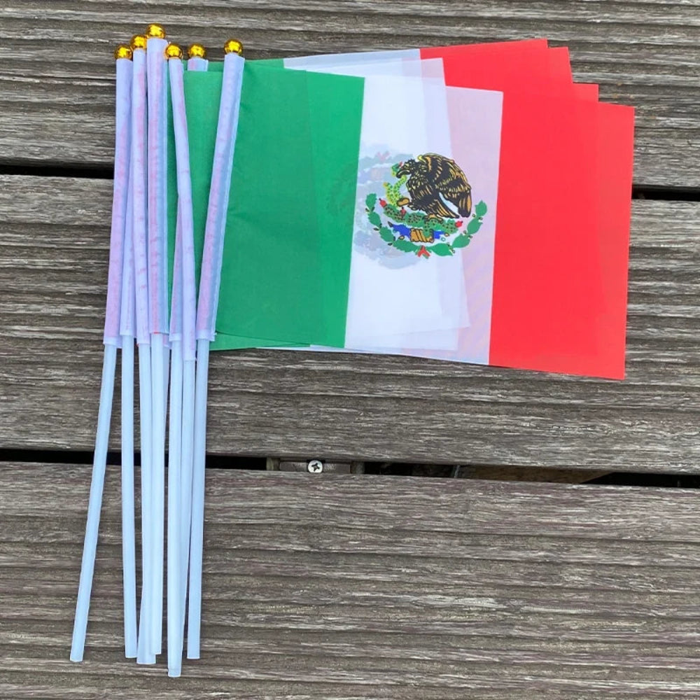 World Cup Women's Mexico Flags Handheld Party Decorations Party Flags - Image 1