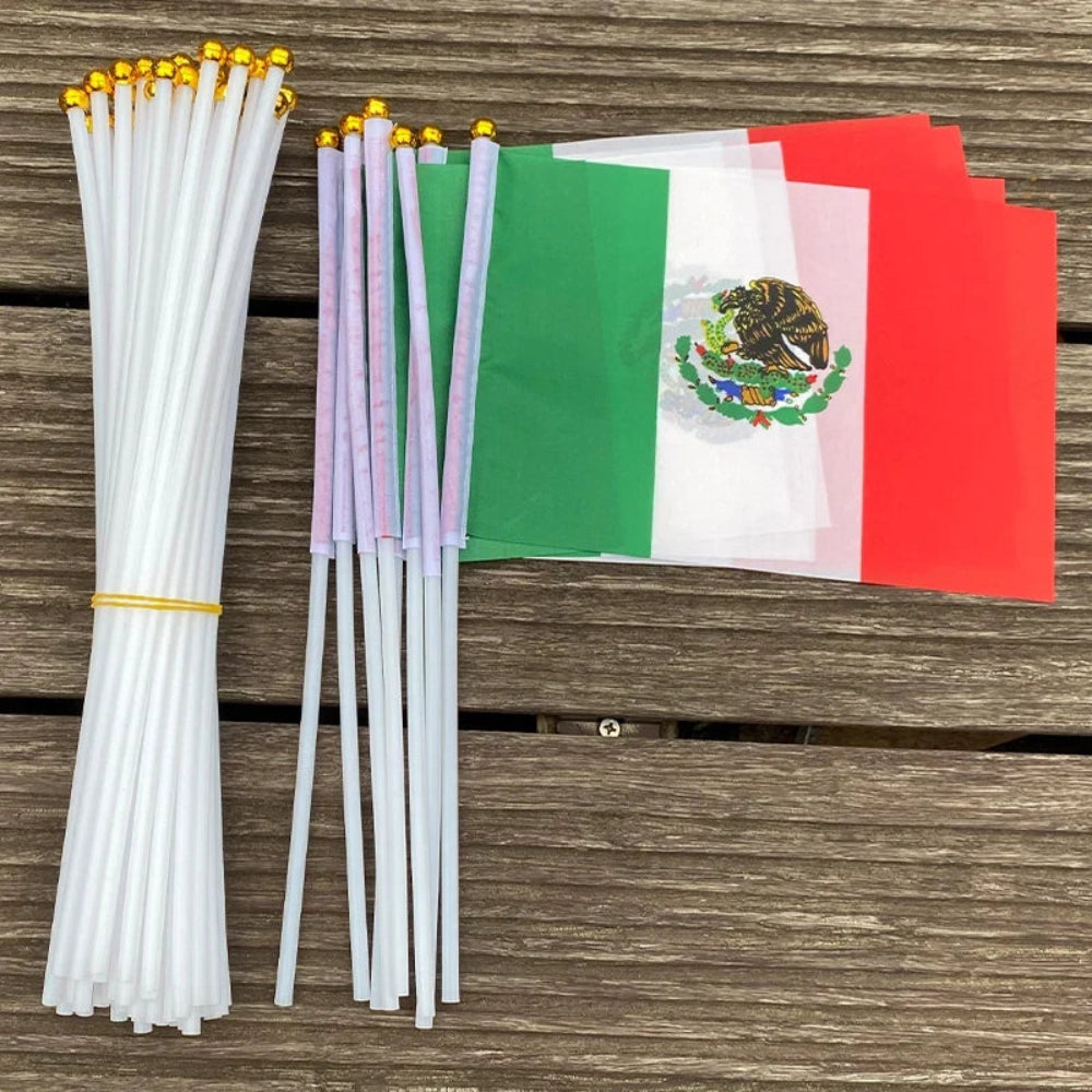 World Cup Women's Mexico Flags Handheld Party Decorations Party Flags - Image 2