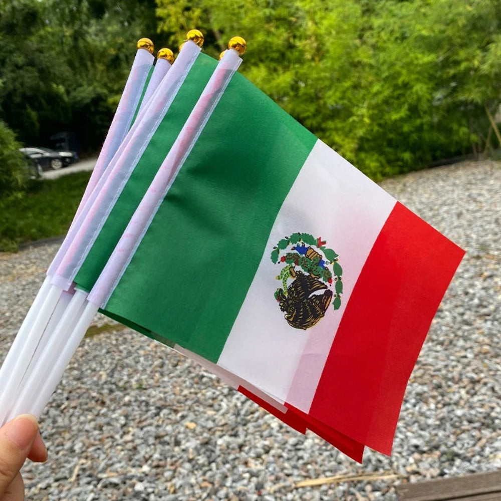 World Cup Women's Mexico Flags Handheld Party Decorations Party Flags - Image 6